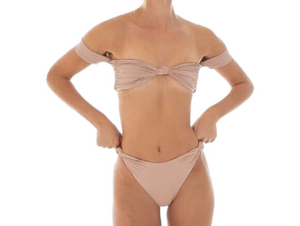 NWT Are You Am I Swim Zora Bikini Bottoms in Nude Sz XS